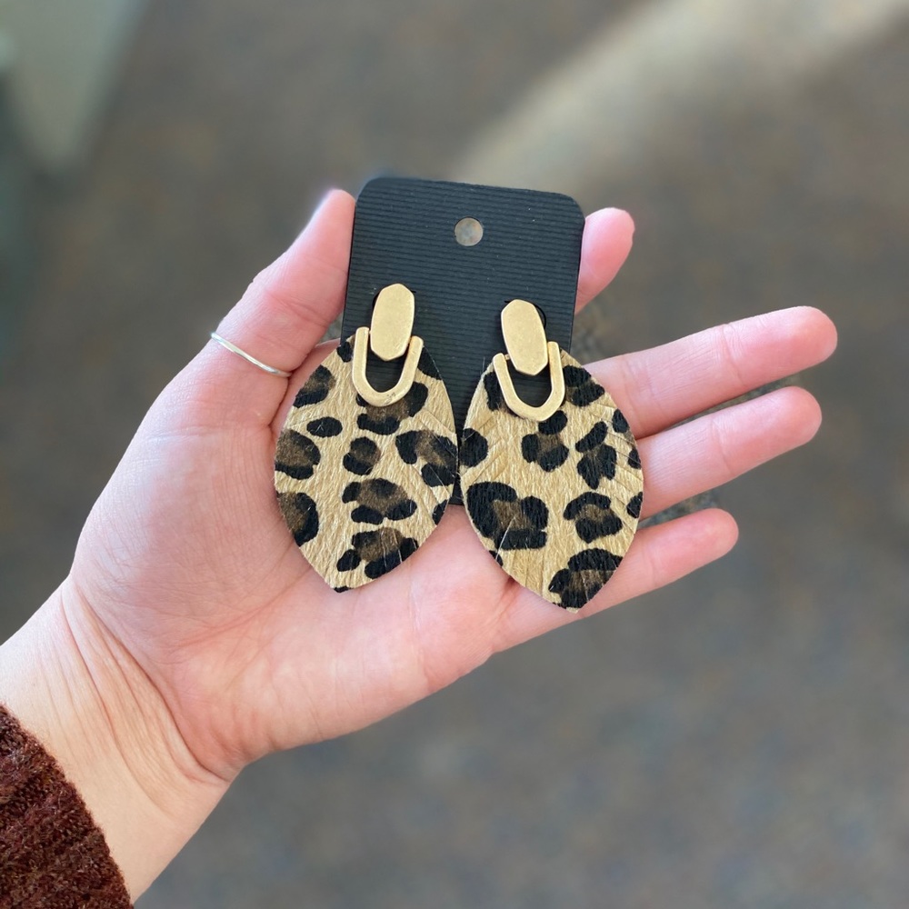 Leopard Print Earrings